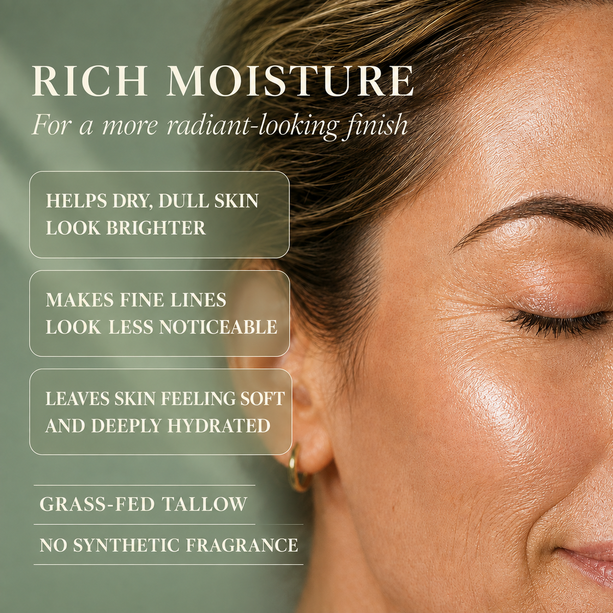Whipped 100% Grass-Fed Beef Tallow Moisturizer