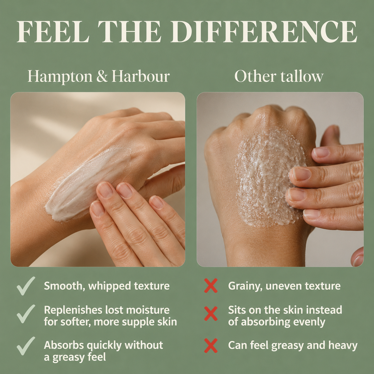 Whipped 100% Grass-Fed Beef Tallow Moisturizer